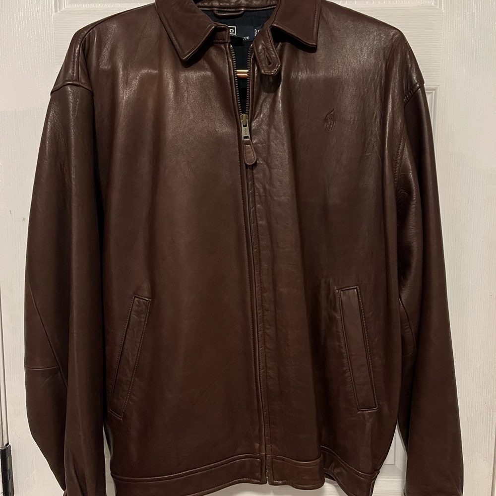Polo by Ralph Lauren Brown Leather Jacket
